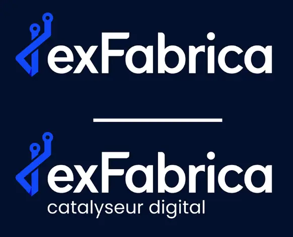 Logo exFabrica in dark mode